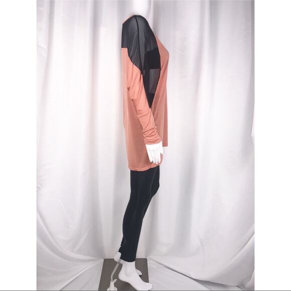 Blue Life Peach & Black Chiffon Eclipse Blouse SzS - Picture 9 of 16